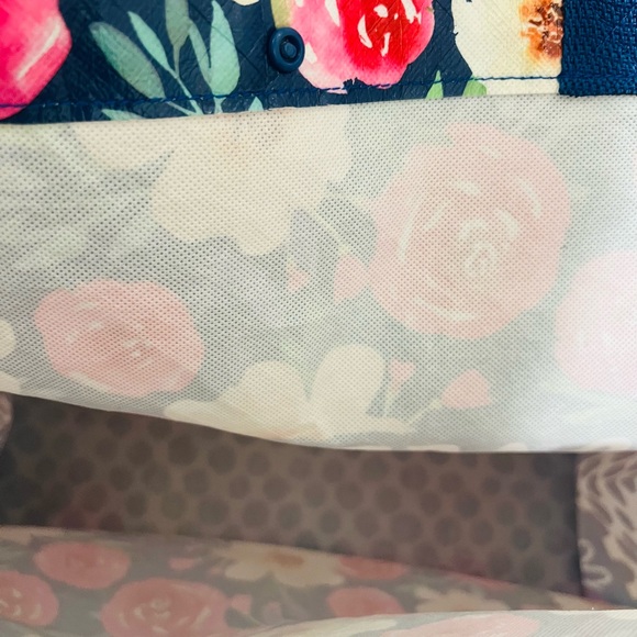 Micheals XLarge Floral Tote shopping bag reusable eco friendly - Picture 9 of 11